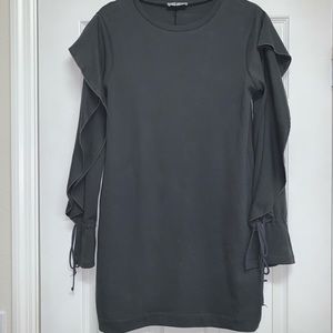 Zara Split Sleeves Grey Dress